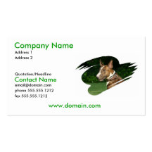 Tarjeta de visita de Terrier de pitbull