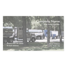 Tarjeta de visita de trueque del camionero
