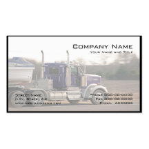 Tarjeta de visita de trueque del camionero
