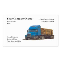 Tarjeta de visita de trueque del camionero