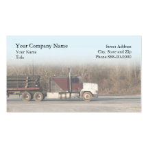 Tarjeta de visita de trueque del camionero