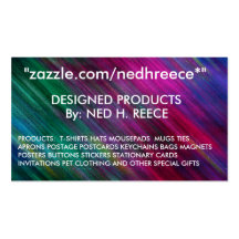 TARJETA de VISITA de zazzle.com/nedhreece*" -