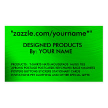 TARJETA de VISITA de ZAZZLE zazzle.com/yourname* "
