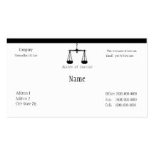 Tarjeta de visita del abogado II