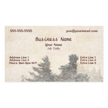 Tarjeta de visita del árbol