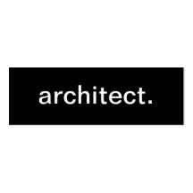 Tarjeta de visita del arquitecto