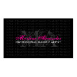 TARJETA DE VISITA DEL ARTISTA DE MAQUILLAJE