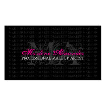 TARJETA DE VISITA DEL ARTISTA DE MAQUILLAJE