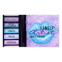 Tarjeta de visita del artista de maquillaje