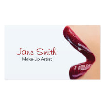 Tarjeta de visita del artista de maquillaje