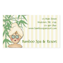 Tarjeta de visita del balneario