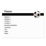 Tarjeta de visita del balón de fútbol