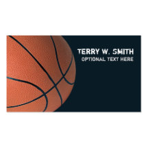 Tarjeta de visita del baloncesto