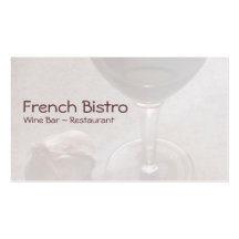 Tarjeta de visita del bar de vinos