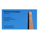 Tarjeta de visita del barrendero de la chimenea