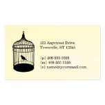 Tarjeta de visita del Birdcage