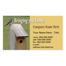 Tarjeta de visita del Birdhouse Shell