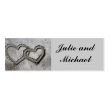 Tarjeta de visita del boda