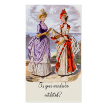 Tarjeta de visita del boutique con modas de los 18