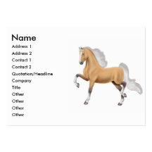 Tarjeta de visita del caballo de Saddlebred del Pa