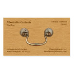 Tarjeta de visita del Cabinetry/de la carpintería