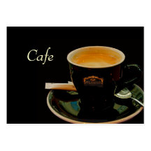 Tarjeta de visita del café
