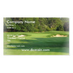 Tarjeta de visita del campo de golf