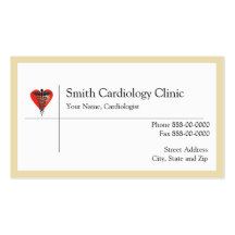 Tarjeta de visita del cardiólogo
