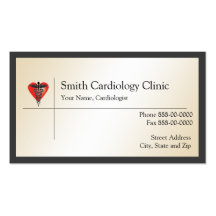 Tarjeta de visita del cardiólogo