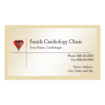 Tarjeta de visita del cardiólogo