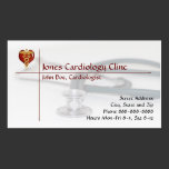 Tarjeta de visita del cardiólogo tarjetas de negocio