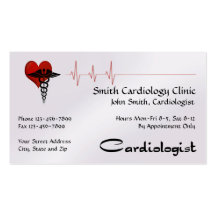 Tarjeta de visita del cardiólogo