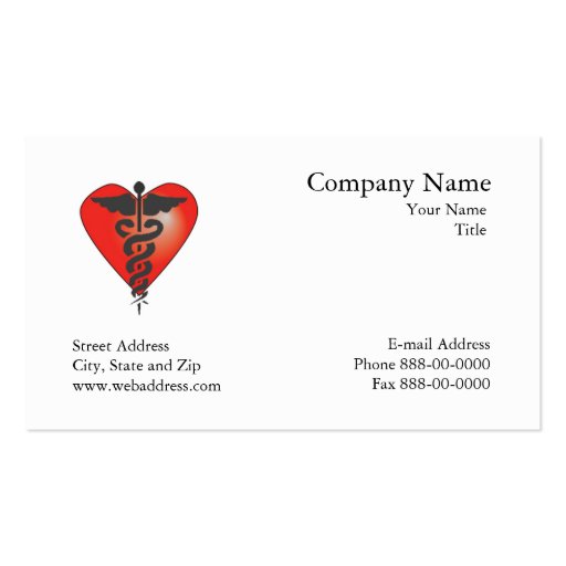 Tarjeta de visita del cardiólogo