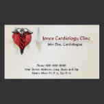 Tarjeta de visita del cardiólogo tarjetas de negocio