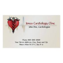 Tarjeta de visita del cardiólogo