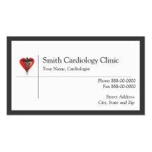 Tarjeta de visita del cardiólogo