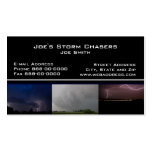 Tarjeta de visita del cazador de la tormenta