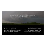 Tarjeta de visita del cazador de la tormenta