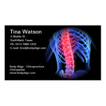 Tarjeta de visita del Chiropractor