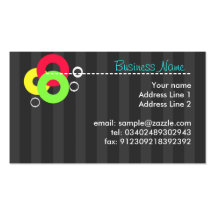 tarjeta de visita del ciclo del color