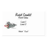 Tarjeta de visita del científico de Rocket