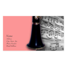 Tarjeta de visita del Clarinet para ClarinetCentra