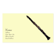 Tarjeta de visita del Clarinet para ClarinetCentra