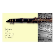 Tarjeta de visita del Clarinet para ClarinetCentra