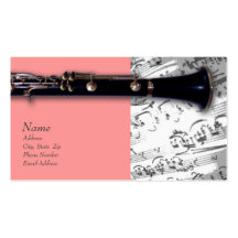 Tarjeta de visita del Clarinet para ClarinetCentra