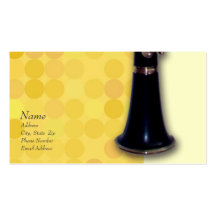 Tarjeta de visita del Clarinet para ClarinetCentra