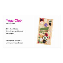 Tarjeta de visita del club de la yoga