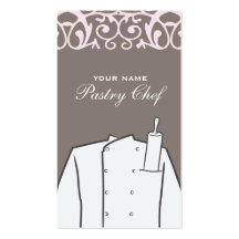 Tarjeta de visita del cocinero de la panadería