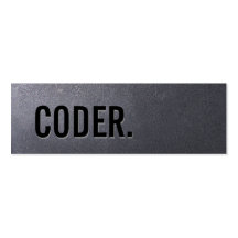 Tarjeta de visita del codificador del negro de car
