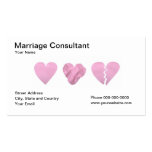 Tarjeta de visita del consultor de la boda